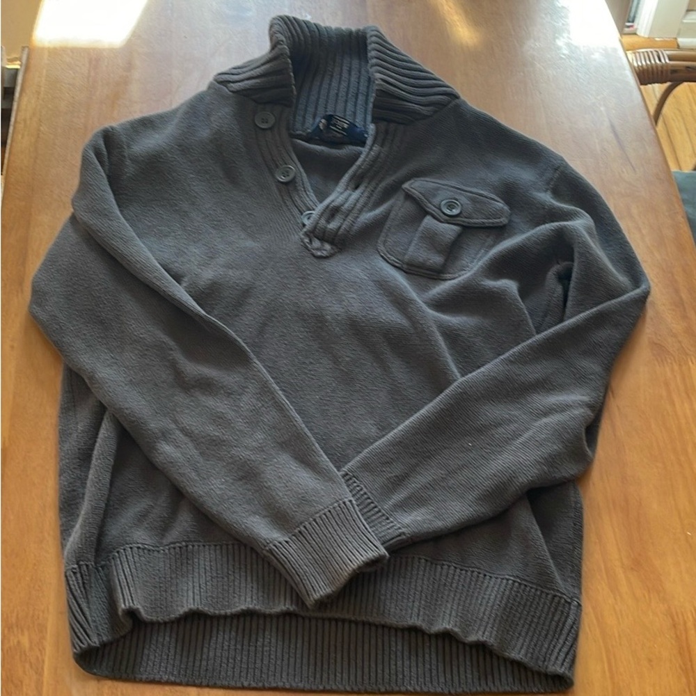 J crew Men's Gray Sweater 100% cotton